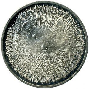 ВИДЕО 63# Казахстан 50 тенге, 2013 Длинноиглый ёж или Чёрный ёж