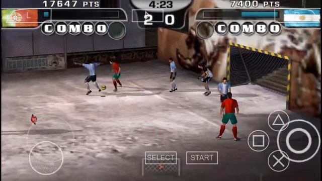 Fifa street-2 android gameplay(ppsspp) смотреть онлайн