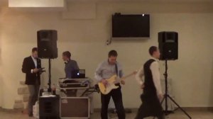 Бах "Прелюдия до-минор" (рок-кавер на электрогитаре). Новогодний корпоратив 2016