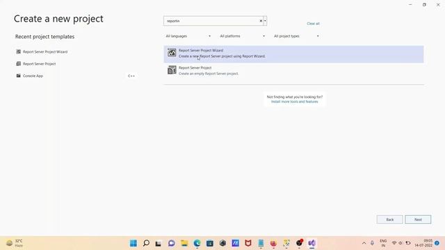 How to install Reporting Services in Visual Studio 2022