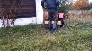 Фрезеровка почвы мотоблоком Беларус-09Н МТЗ с фрезой