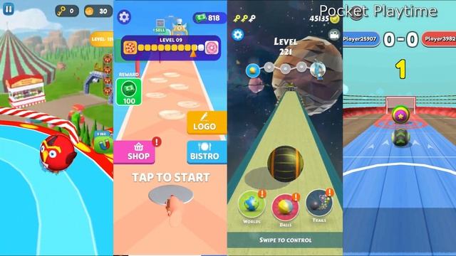 Sky Ball Jump vs I Want Pizza vs Action Balls vs Going Balls - All level gameplay Android, IOS