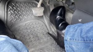 Women in high heels boots hard revving