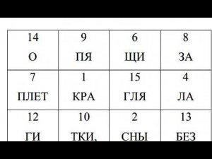 Шифровки «Загадки по слогам»