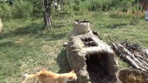 Дворовая #печь из #самана своими руками Примитивные технологии Do-it-yourself yard #oven from #adob