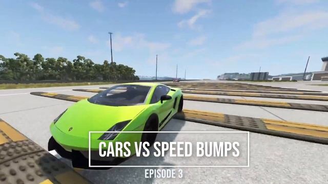 Cars vs Massive Speed Bumps part 8 - BeamNG Drive reviews смотреть онлайн
