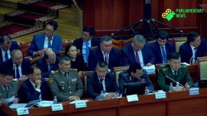 Депутат ЖК КР Жанар Акваев/ Отчет Правительства/ Жогорку Кенеш