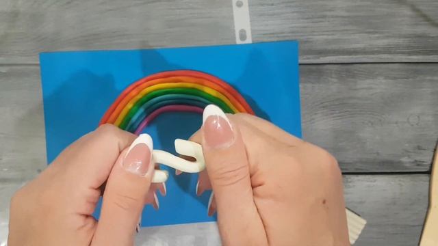 ? Лепим радугу дугу)? Как сделать радугу из пластилина. смотреть онлайн