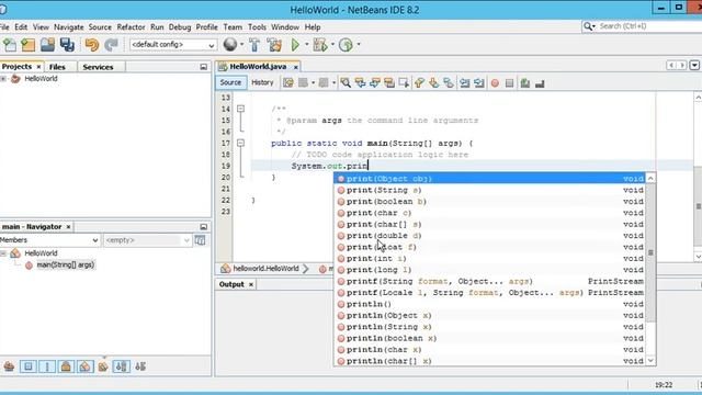 Java Hello World - Netbeans смотреть онлайн