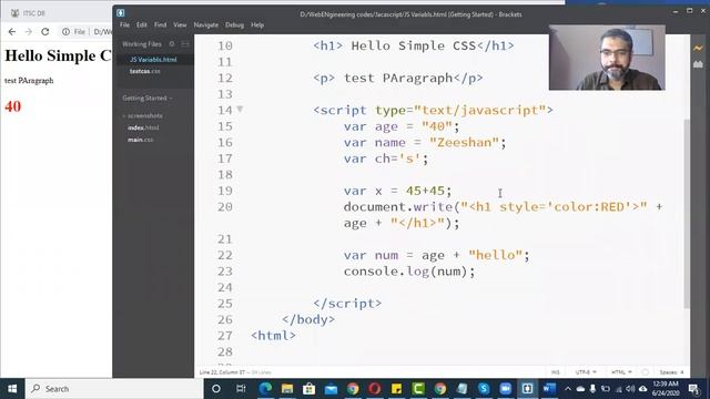 JavaScript Integer and String Data Types | JavaScript in Hindi | JavaScript Full Course Part-2B