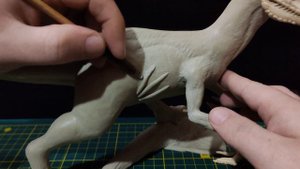 Лепка фигурки - Велоцираптор (Velociraptor)