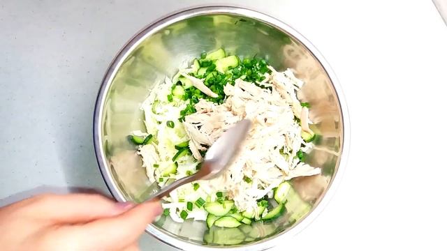 Салат из пекинской капусты. Салат без майонеза. Просто и вкусно. Кулинарный канал "НА КУХНЕ У МАМЫ"