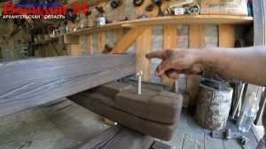 КРОВАТЬ ИЗ БРУСА в стиле LOFT Своими руками рустикальный стиль. Loft-style log bed