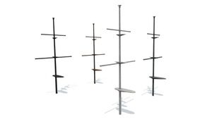 3D model. Ship mast A. Мачта корабля.