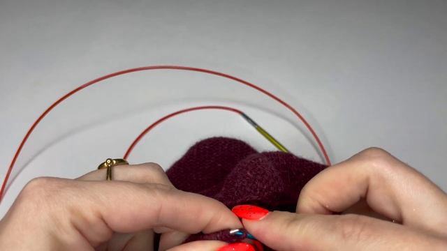 Двойная шапка бини спицами #вязание #knitting #design #шапкабини #шапкаспицами #вязаницеспицами
