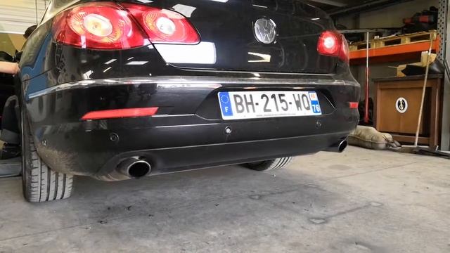Passat CC 3.6 L, stock exhaust, before modification (bypass valve) смотреть онлайн