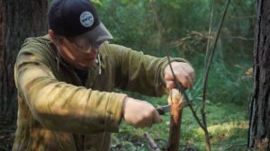 24 часа в лесу без еды и самым дешевым Российским снаряжением!