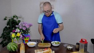 Быстрый завтрак за 5 минут. Завтрак из багета.