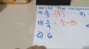 Getting the reciprocal of a fraction ( tagalog/ English)