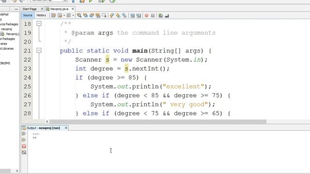 control statements..  if condition in java