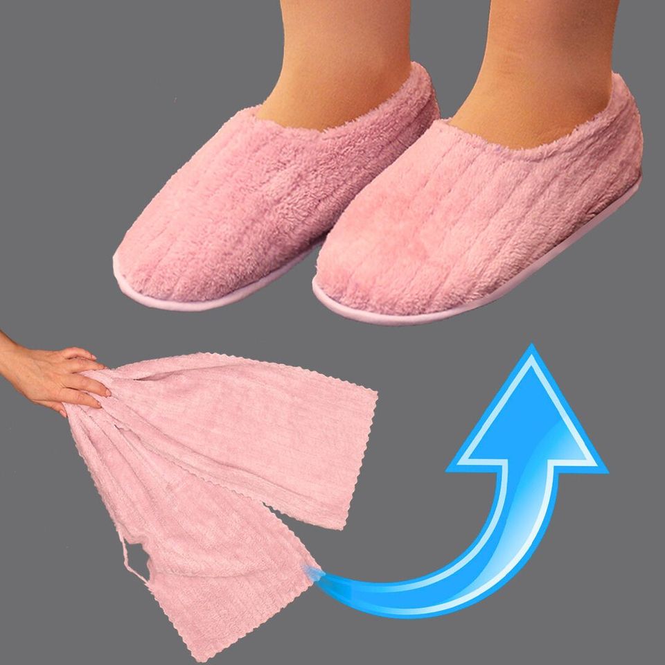 Самый простой и быстрый способ сшить тапочки из старого полотенца!
