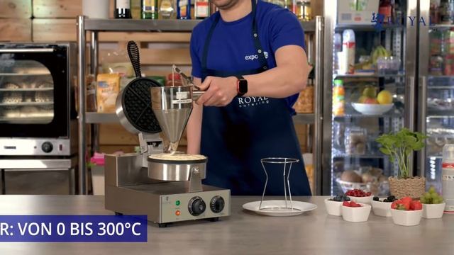 Waffeleisen Royal Catering RCWM-1300-R | Produktpräsentation смотреть онлайн