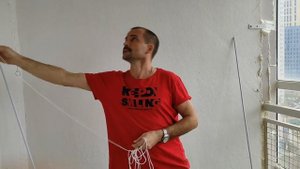 Как заменить веревки на потолочной сушилке на балконе