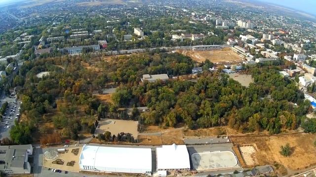 Город Шахты район автовокзала с высоты птичьего полета смотреть онлайн