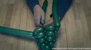 Лист, листик, листочек из ШДМ / Leaf of balloons.