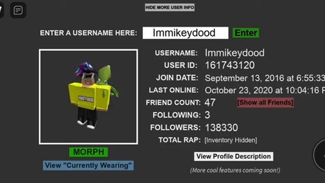 How to See a Roblox player's last online info смотреть онлайн