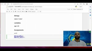 Let us learn Python || Numeric Values, Strings, Variables, Assignments, and Identifiers