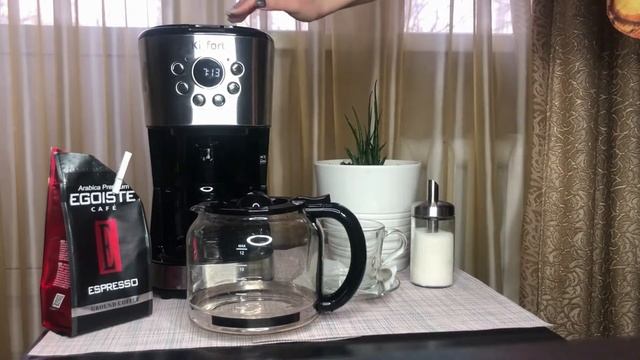 Обзор капельной кофеварки Kitfort КТ-728 смотреть онлайн