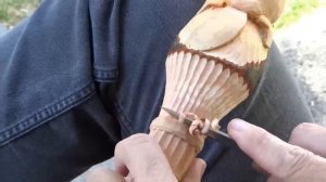 Hand Carved North American Beaver Walking Stick