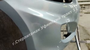 Бампер HYUNDAI SOLARIS 2010 VEA Cеребристо голубой передний с отверст под ПТФ .ЕСТЬ ВСЕ ЦВЕТА.