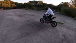Zontes zt 125 u wheelie practice