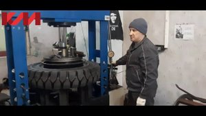 Опрессовка цельнолитых шин