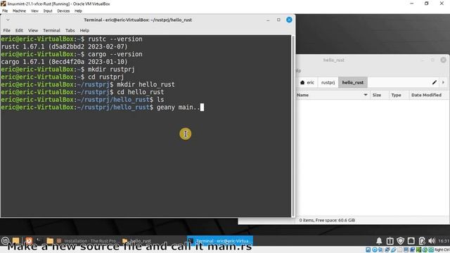 Install Rust on Linux Mint 21.1 смотреть онлайн
