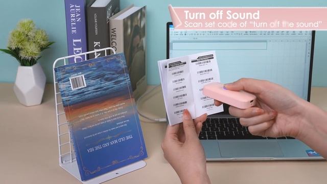Pink Portable Barcode Scanner, Super Cute!