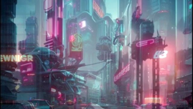 Sci-Fi Будущее. Нейросеть рисует.