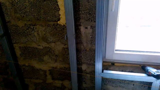 Монтаж гипсокартона (направляющих) часть 2 . смотреть онлайн