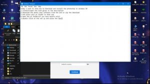 How to download and install the photoshop for free in windows 10