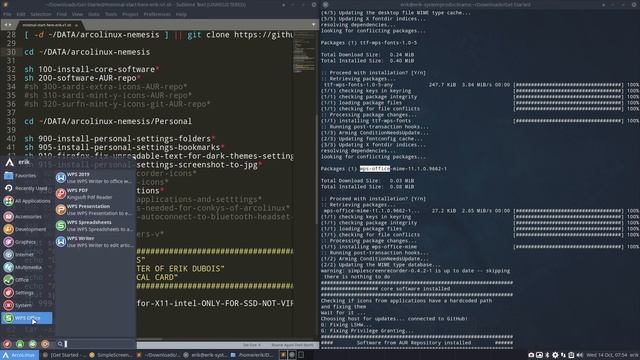 ArcoLinux : 1652 possible workflow after a clean install - re-use our scripts arcogetstarted смотреть онлайн