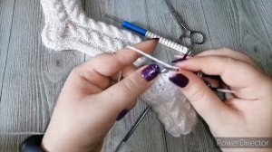 Мастер класс. Детские носочки с косами. Вяжем спицами.