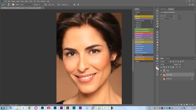 Как убрать темные круги или синяки под глазами в Photoshop смотреть онлайн