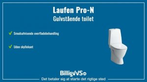 Laufen Pro N Rimless toilet m/S-lås, t/limning | EAN: 7612738944445