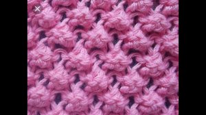 МК Узор спицами "Ежевика"