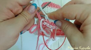 Тапочки следки спицами. Подробный мастер класс.