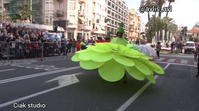 Карнавал Цветов -конкурс флористов в Италии Сан-Ремо 2012 часть 4.