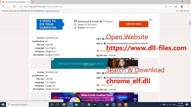 How to fix Google Chrome Starting error "chrome.exe - Bad Image" | Error Status 0xc0000020 смотреть онлайн