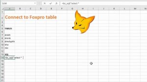 [A-Tools] Connect to Foxpro database from Excel - Create DBKEY